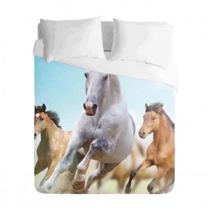 Horses Running Free Duvet Cover Set